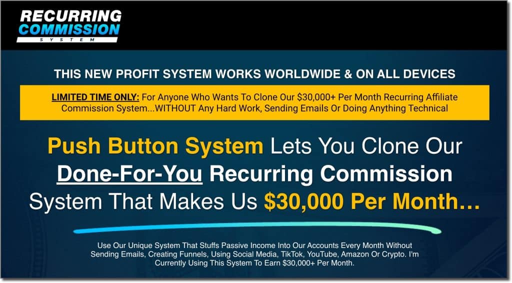 recurring commission system